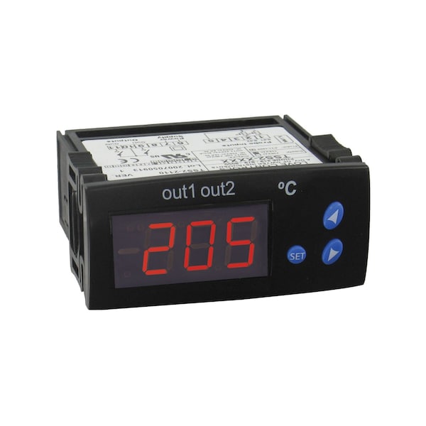 Dual stage temperature switch, Degrees F, 24 VAC/DC.